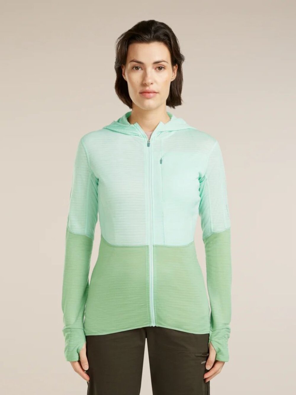 Icebreaker Women's Merino Blend 200 RealFleece™ Descender Long Sleeve Zip Hoodie